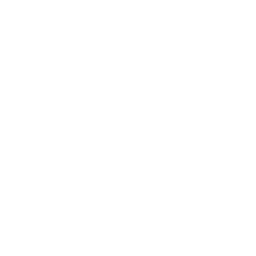 White outline icon of a pair of pants with a visible back pocket, depicted against a light gray background.