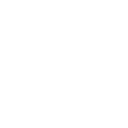 Line drawing of a sewing machine next to a buttoned jacket on a clothes hanger, representing tailoring or garment making.